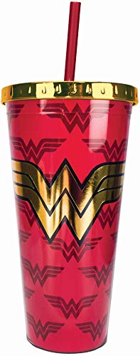 Wonder Woman 20oz. Straw Cup - Kryptonite Character Store