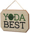 Yoda Best Star Wars Hanging Wood Wall Décor