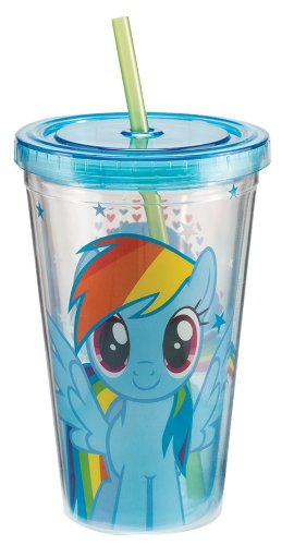My Little Pony Rainbow Dash 18oz. Straw Cup - Kryptonite Character Store