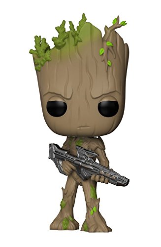 Cargue la imagen en el visor de la galería, Funko Pop Marvel: Avengers Infinity War-Teen Groot with Gun Collectible Figure, Multicolor - Kryptonite Character Store
