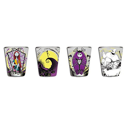 Disney Nightmare Before Christmas Mini Glasses 4-Pack - Kryptonite Character Store