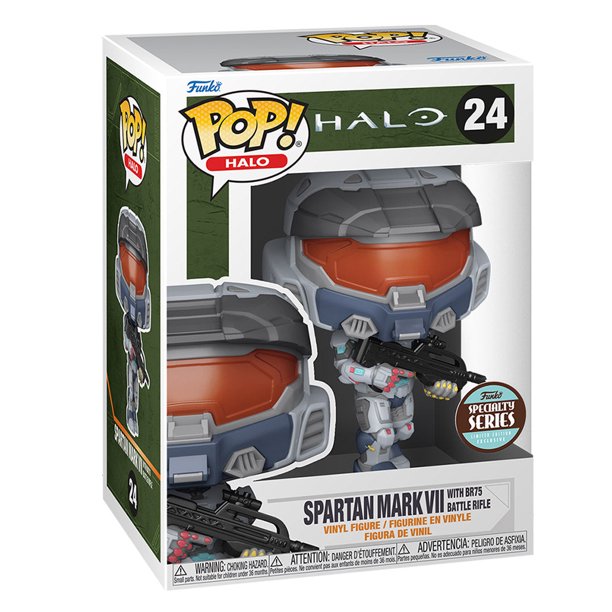 Cargue la imagen en el visor de la galería, ¡Funko POP! Halo Infinite - Mark VII con rifle de batalla BR75 (serie especial)
