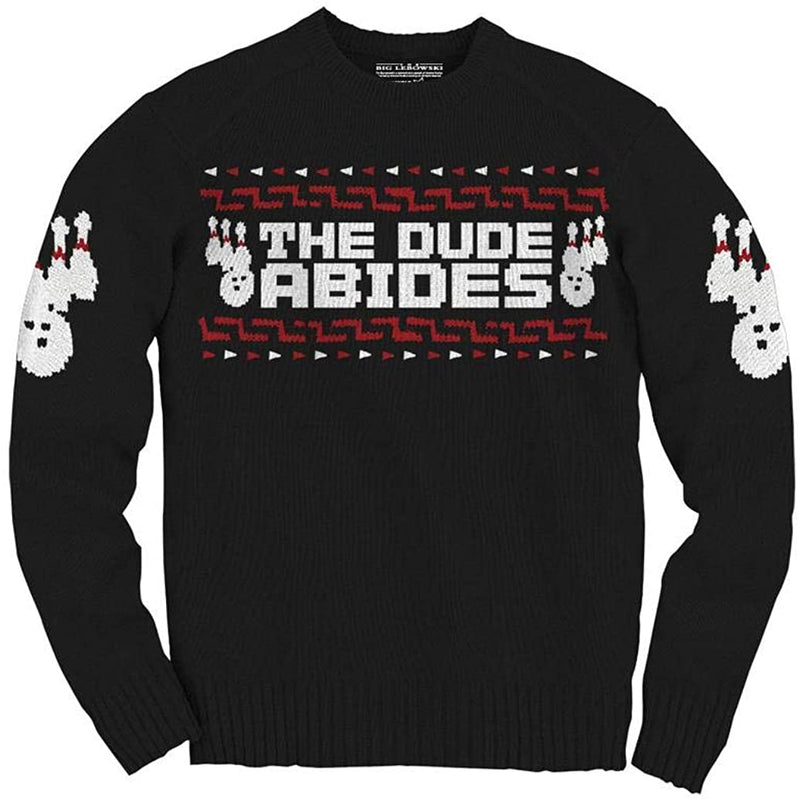Big Lebowski - The Dude Abides Ugly Christmas Adult Sweater