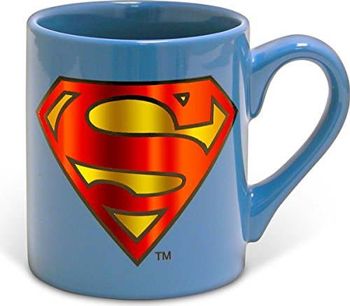 Superman Logo Ceramic Print Mug - Kryptonite Character Store