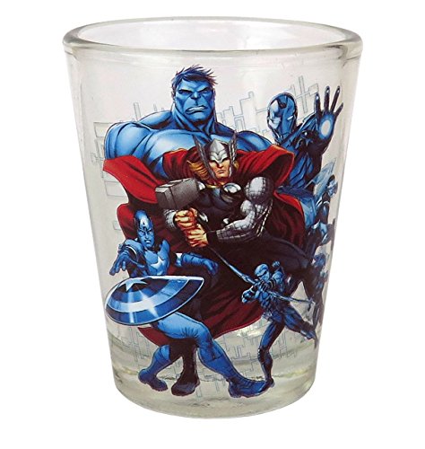 Cargue la imagen en el visor de la galería, Marvel Avengers Mini Glass 4-Pack - Kryptonite Character Store
