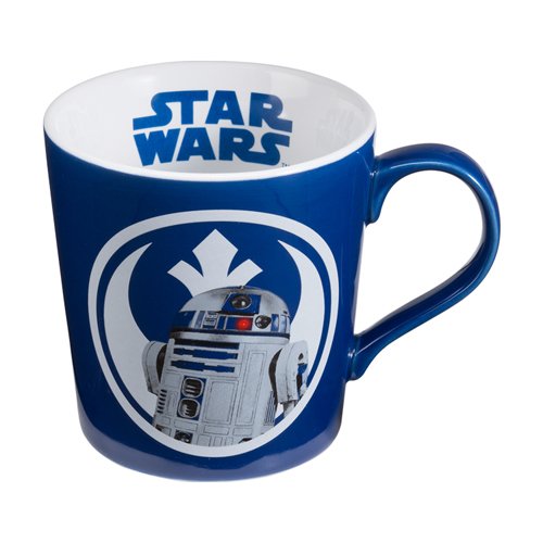 Vandor Set of Star Wars, 12oz Ceramic R2D2 Mug, Bleep Bleep Bloop