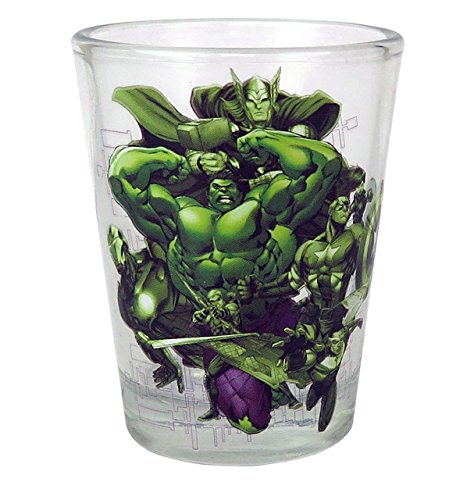 Cargue la imagen en el visor de la galería, Marvel Avengers Mini Glass 4-Pack - Kryptonite Character Store
