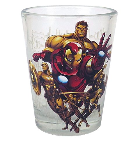 Cargue la imagen en el visor de la galería, Marvel Avengers Mini Glass 4-Pack - Kryptonite Character Store
