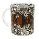 Harley Quinn Split Bat Logo Glass Coffee 17.5oz Mug - Kryptonite Character Store