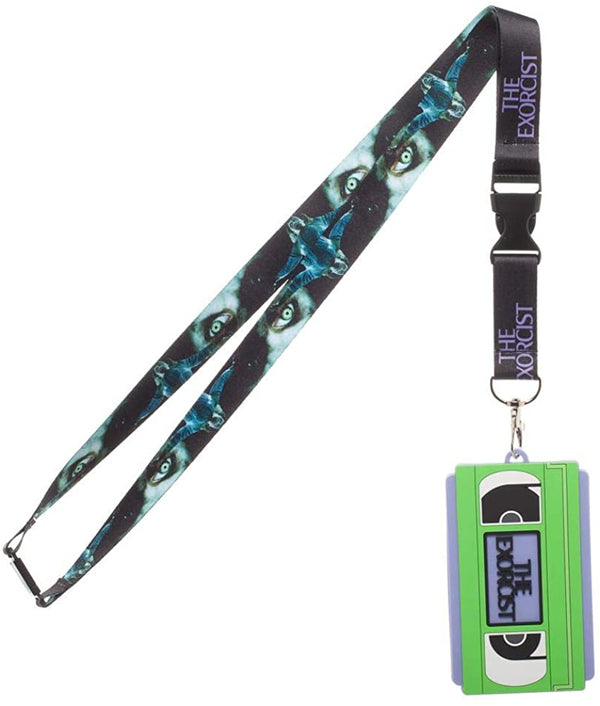 The Exorcist Lanyard with Molded Rubber VHS ID Badge Holder
