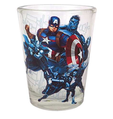 Cargue la imagen en el visor de la galería, Marvel Avengers Mini Glass 4-Pack - Kryptonite Character Store
