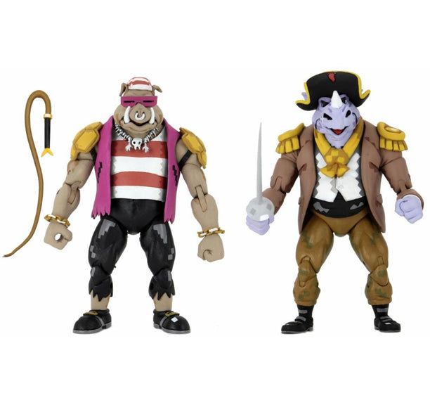 Teenage Mutant Ninja Turtles - Turtle Time Pirate Bebop & Rocksteady 7" Action Figure (2 Pack)