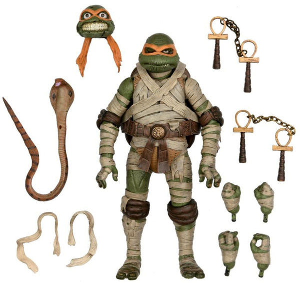 Teenage Mutant Ninja Turtles : TF2022 - Figurine d'action ultime Michel-Ange dans le rôle de la Momie à l'échelle 7''