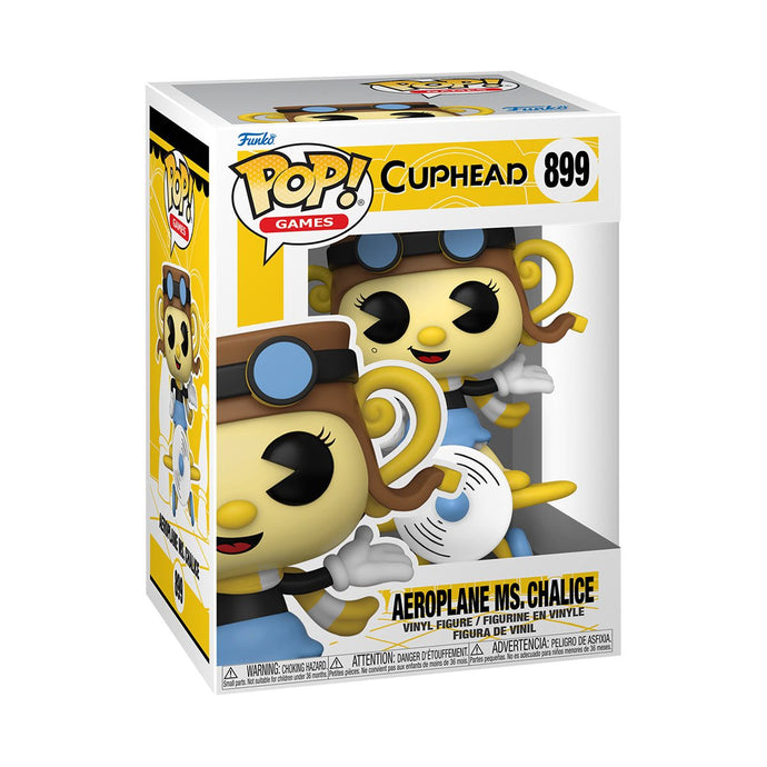 ¡Funko POP! Figura de vinilo de Cuphead Games Avión Sra. Cáliz 