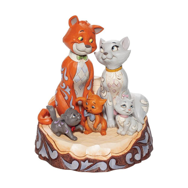 Disney Traditions : Les Aristochats – Figurine sculptée en forme de cœur