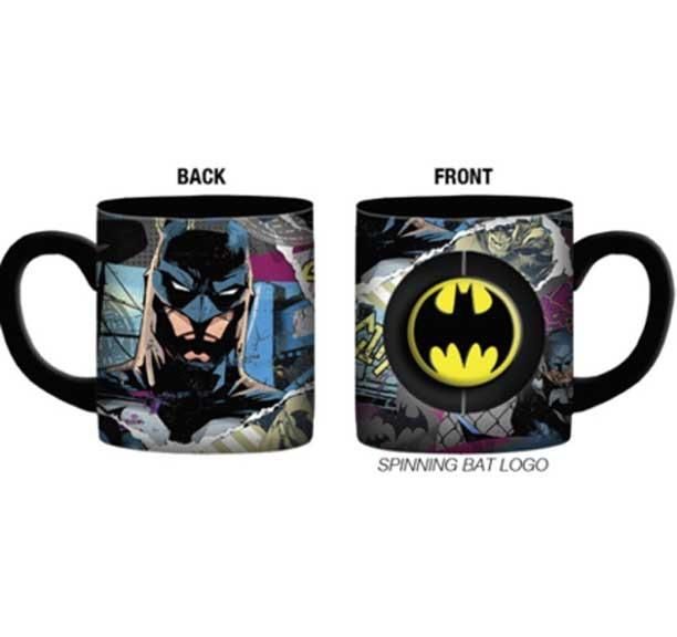 DC Comics Batman Torn Collage Ceramic 20oz. Mug with Spinner - Kryptonite Character Store