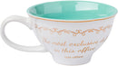 The Office - Finer Things Club Tea Gold Foil Boxed 12oz Ceramic Teacup and Saucer