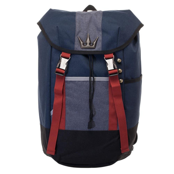 Kingdom Hearts Backpack - Navy Blue, Red, and Grey Gamer Backpack