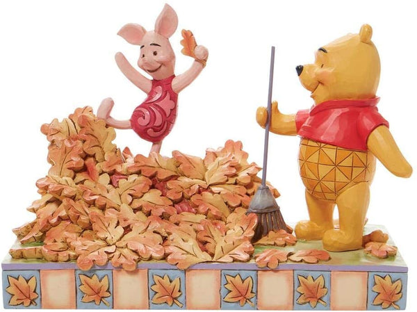 Disney Traditions - Figura otoñal de Pooh y Piglet 
