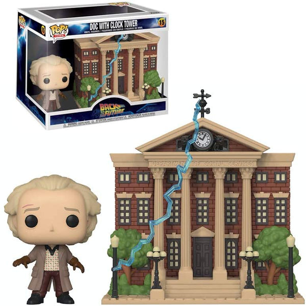 Funko POP Town: Back to the Future - Doc w/Clock Tower 