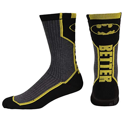 Batman Logo Text "Better" Socks