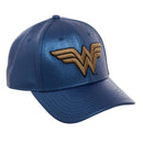 Wonder Woman Logo Glitter Snapback Hat - Kryptonite Character Store