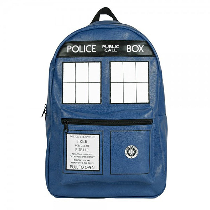 Doctor Who Tardis Faux Leather Backpack - Kryptonite Character Store