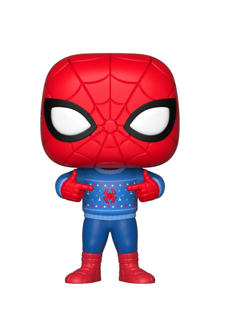 Chargez l&#39;image dans la visionneuse de la galerie, Marvel: Holiday Spider-Man with Ugly Sweater Funko Pop Vinyl Figure
