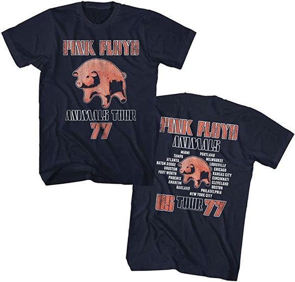 Pink Floyd - Camiseta para adulto Animals 77 Navy 