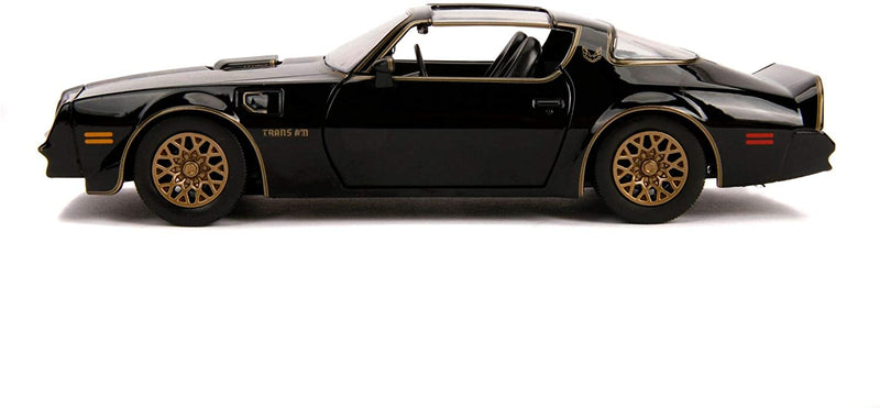 Hollywood Rides - Smokey and The Bandit Pontiac T-Top (1977, 1/32 Scale Die-Cast Model Car, Black/Gold)