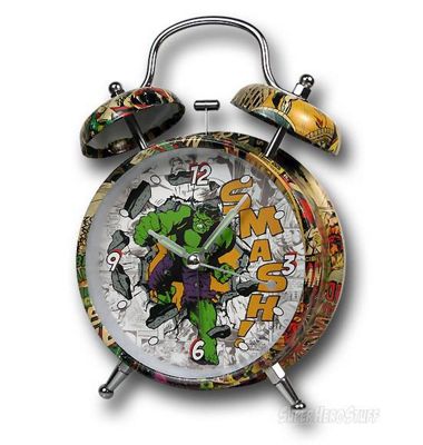 Marvel Hulk "Smash"  Retro Alarm Clock - Kryptonite Character Store