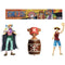 One Piece Action Figures Set (Buggy, Chopper & Luffy)