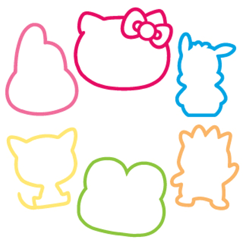 Hello Kitty Sanrio Amis Silly Bandz