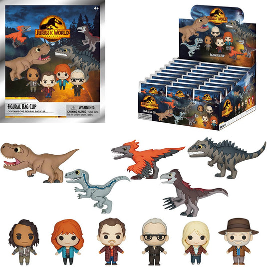 Clip pour sac aveugle en mousse Jurassic World 3D