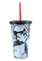 Star Wars Storm Trooper 16oz. Straw Cup with Ice Cubes - Kryptonite Character Store