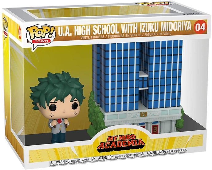 ¡Funko POP! Ciudad: My Hero Academia - UA High School con Izuku Midoriya 