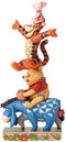Disney Traditions by Jim Shore: Winnie the Pooh - Eeyore, Tigger and Piglet Built by Friendship Stacked Figurine