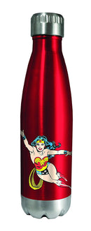 DC Comics - Wonder Woman Stainless Steel Red Water Bottle, Spoontiques