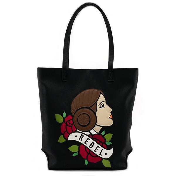 Star Wars - Princess Leia Rebel Tattoo Flash Tote Bag