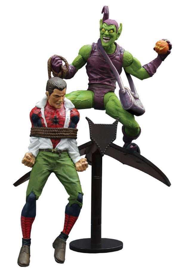 Marvel - Spiderman - Classic Green Goblin vs. Spider Man Select Action Figure - Kryptonite Character Store 