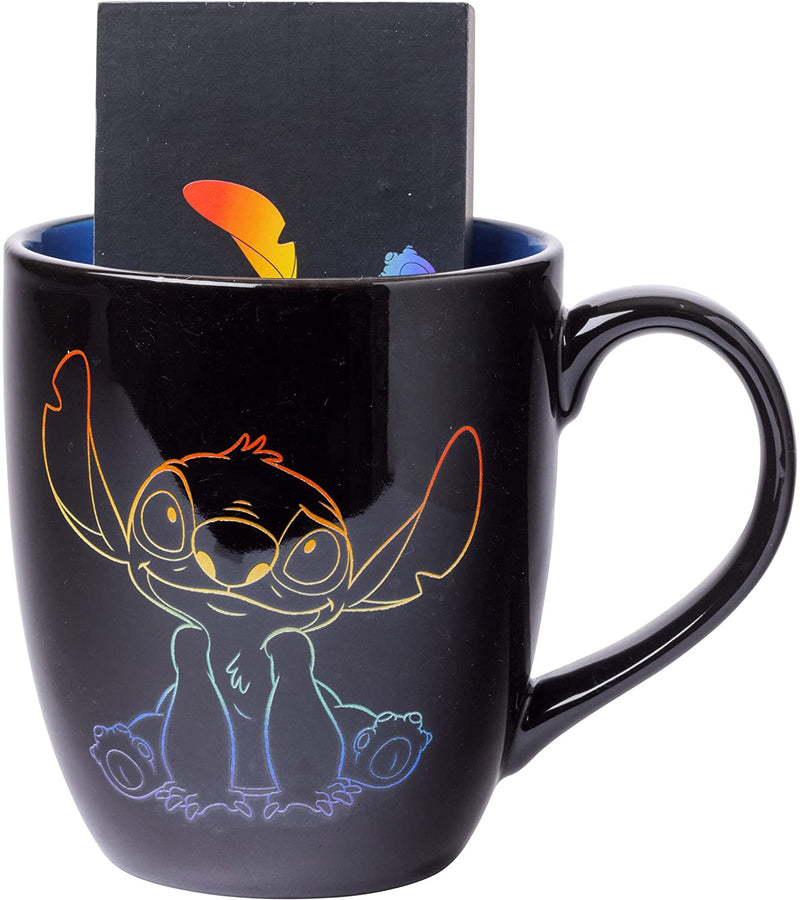 Disney: Stitch - Ohana Means Family Rainbow Pride Ceramic Mug and Box Sign Set