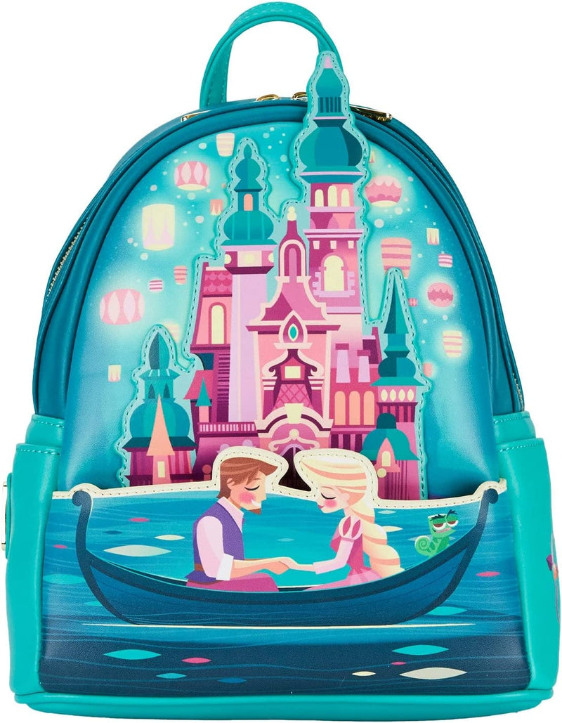 Disney: Tangled - Rapunzel Castle Double Strap Shoulder Bag Purse Mini Backpack