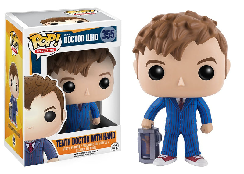 Funko POP Television: Doctor Who - 10th Doctor with Hand Action Figure - Kryptonite Character Store