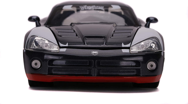 Marvel Comics - Dodge Viper coche fundido a escala 1:24 con figura de Venom de 2,75" 