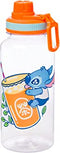 Disney: Lilo & Stitch - Cute Fruity Bubble Tea Holographic 32oz Twist Spout Plastic Bottle with Sticker Set