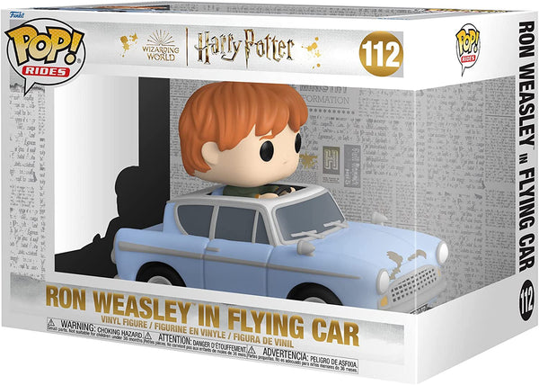 Funko POP! Manèges : Chambre des Secrets de Harry Potter 20e - Ron Weasley en voiture volante 