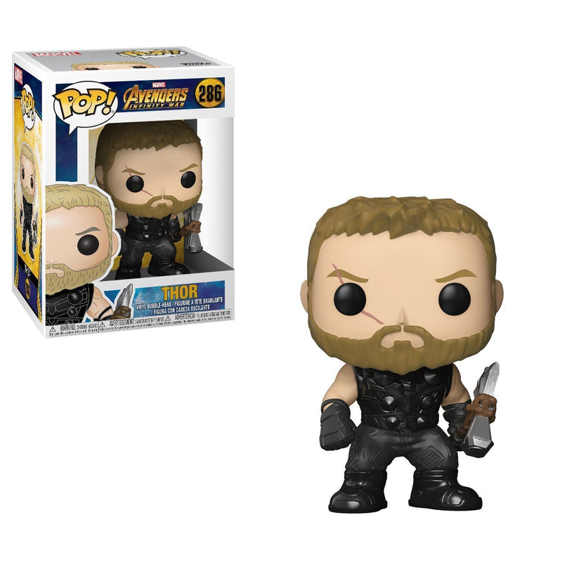 Funko Pop Marvel: Avengers Infinity War-Thor Collectible Figure, Multicolor - Kryptonite Character Store