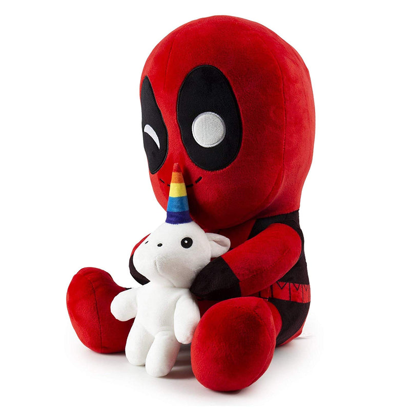 Cargue la imagen en el visor de la galería, Deadpool Riding an Unicorn Plush - Kryptonite Character Store
