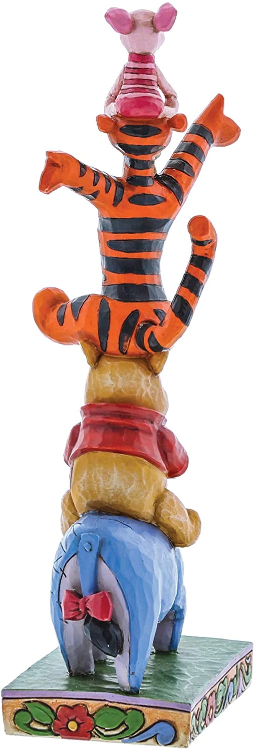 Disney Traditions by Jim Shore: Winnie the Pooh - Eeyore, Tigger and Piglet Built by Friendship Stacked Figurine