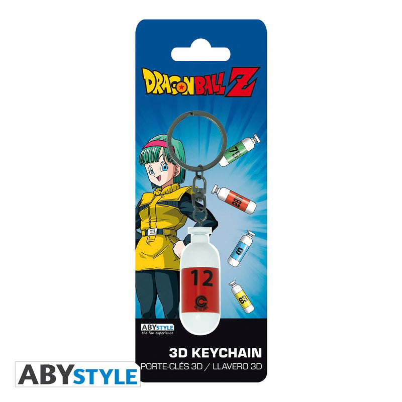 Dragon Ball Z - Red Plastic Capsule Corp. 3D Keychain